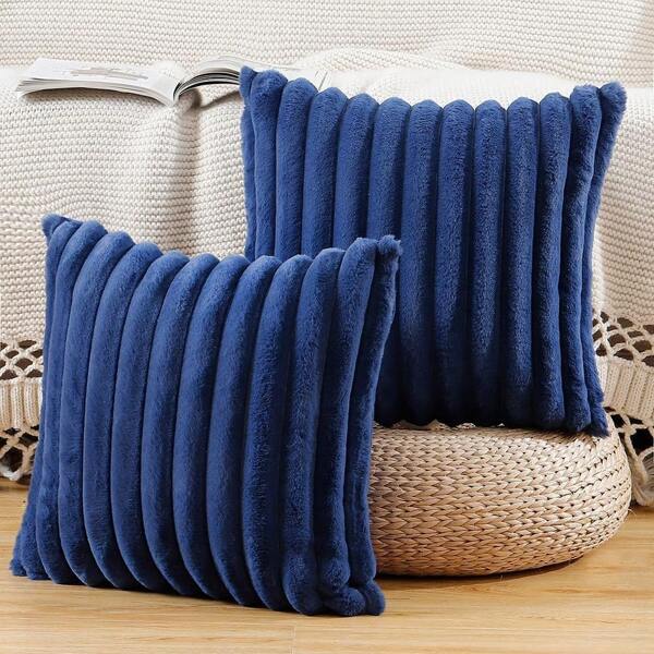 1pc/2pcs Solid Color Pillow Cover (Pillow Insert Not Included), Fabric Throw Pillow Case, Suitable For Living Room Sofa