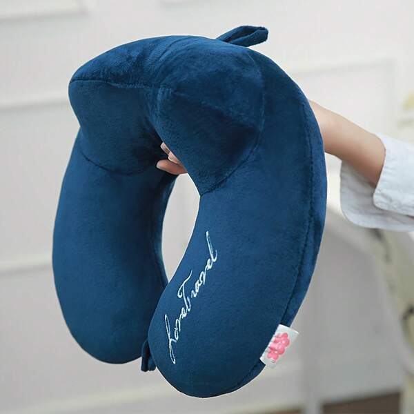 U-Shaped Neck Pillow For Travel And Bed Use, Soft And Comfortable, Portable Cervical Pillow, Suitable For Side/Side Sleepers, Car, Airplane, Home Use - Available In Multiple Colors - Hand Washable Filling, Medium Firmness